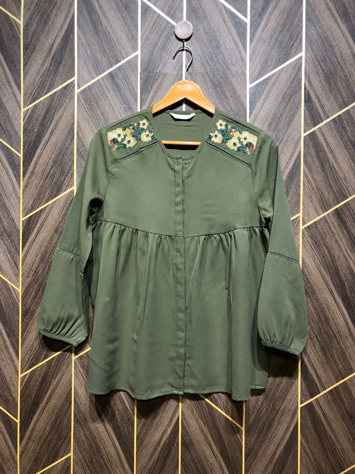 Western Top Chiffon – Small Size (Chest: 18, Length:  25 )