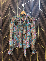 Western Top Chiffon – Large Size (Chest: 20, Length: 23 )