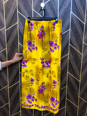 Women Silk Cord Set  baggy  | Shirt Chest 19 | Shirt Length 38 | Skirt Waist 30 | Skirt Length 38