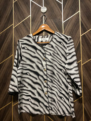 Western Top Medium Chest 19 Length 27 Chiffon