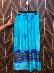 Women Silk Cord Set baggy  | Shirt Chest 19 | Shirt Length 35 | Skirt Waist 28 to 30| Skirt Length 38