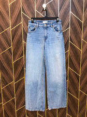 Women High Waist Wide Leg Jeans Medium | Waist 30 | Length 42