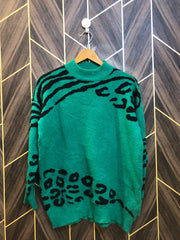 Women Crop Sweater Medium | Size | Chest 19 | Length 26