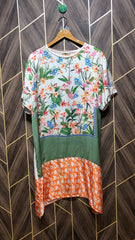 Women Long Shirt Silk X Large | Chest 22 | Length 39