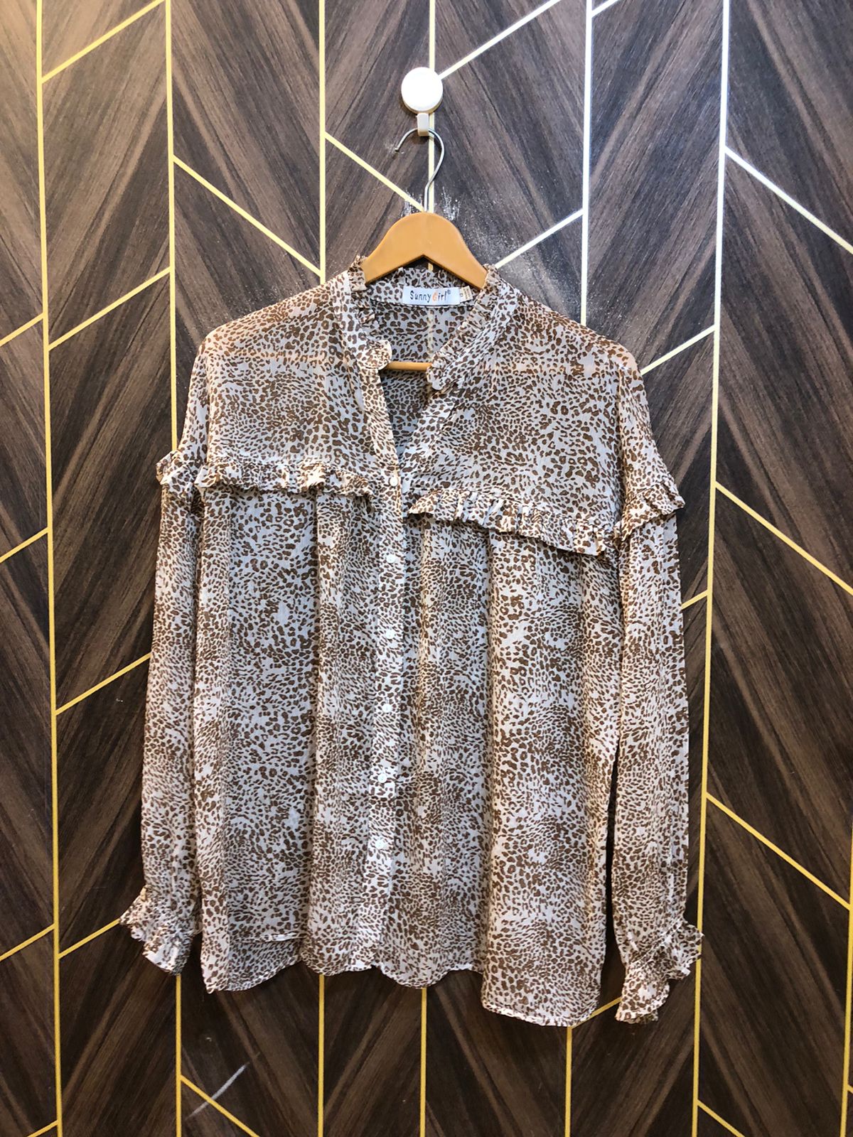 Western Top Chiffon (See Through) – X-Large Size (Chest: 22, Length: 27 )