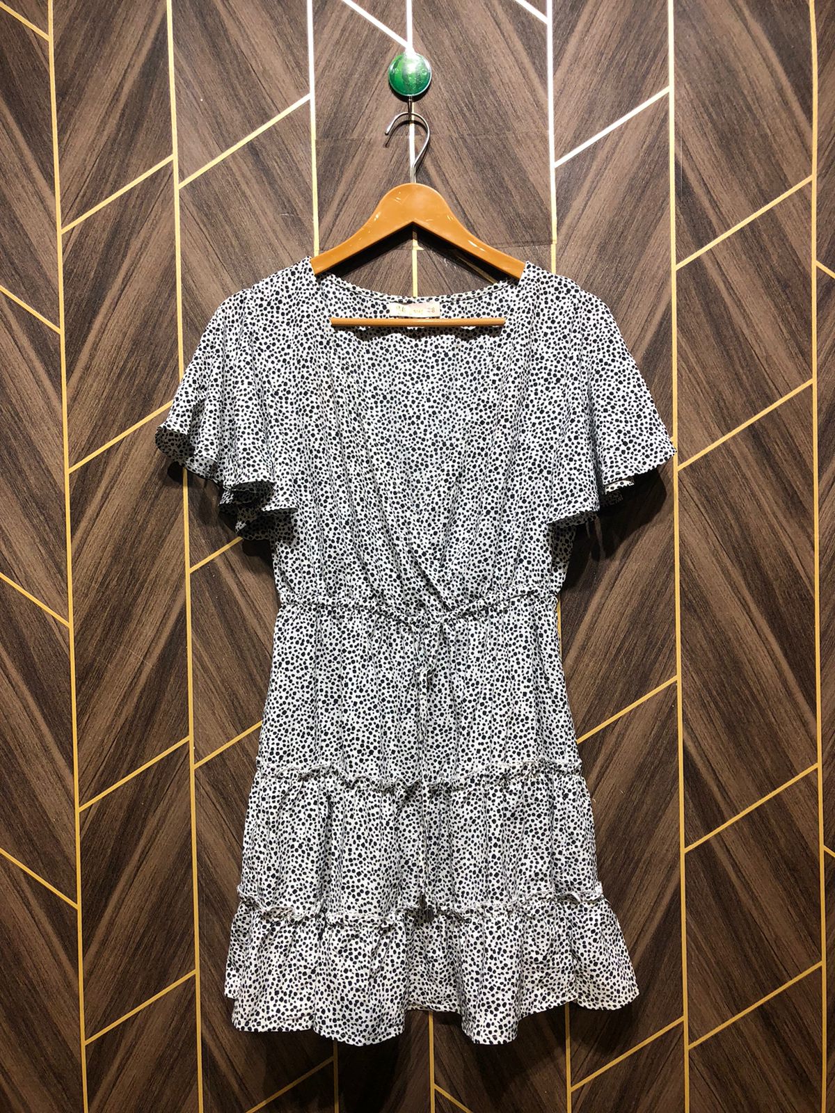 Mini Dress Chiffon X Small Size Chest 17 Length 32