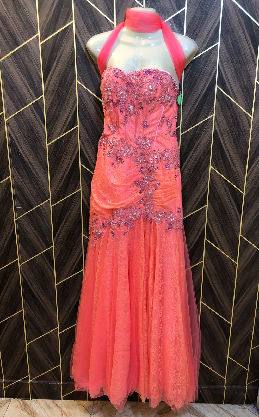 Western Long Maxi  net Chiffon Medium | Size | Chest 19 | Length 56