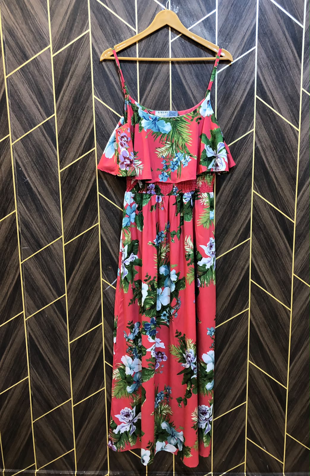 Western Long Maxi Silk Small | Size | Chest 18 | Length 57