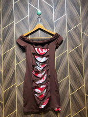 Mini Dress Jersey X Small Size Chest 17 Length 31