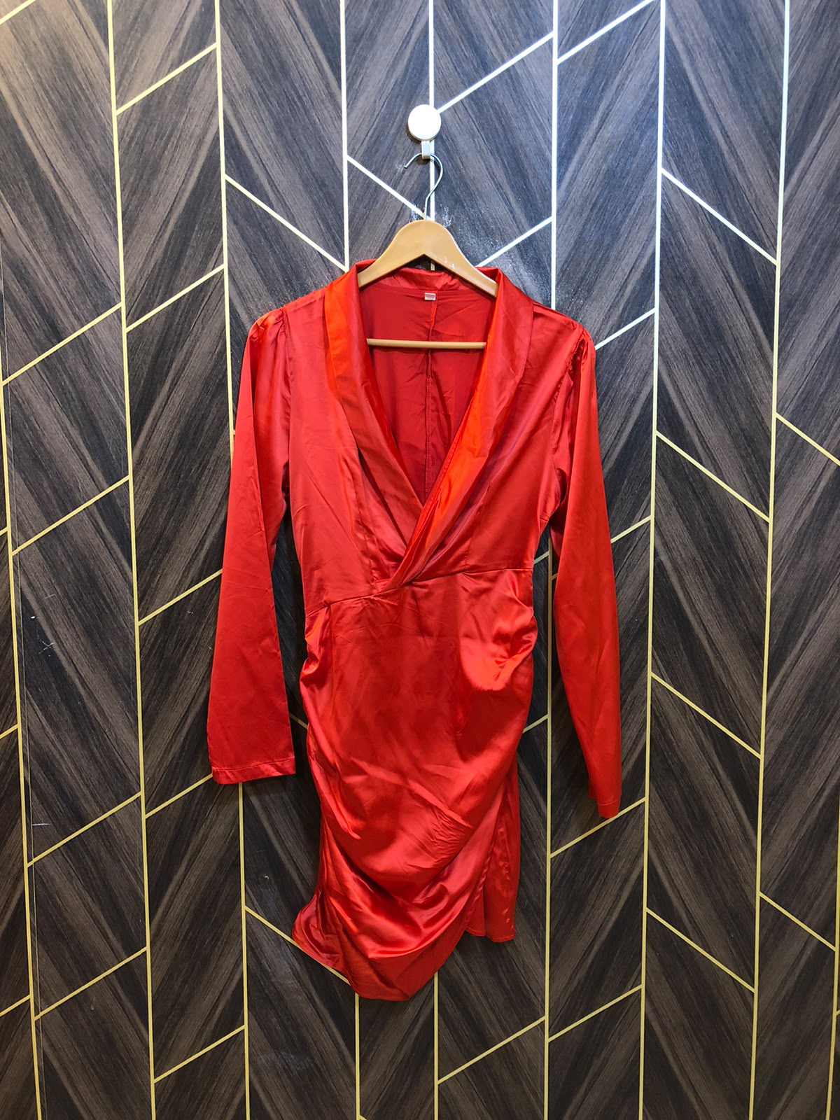 Mini Dress Silk Small Size Chest 18 Length 37