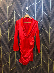 Mini Dress Silk Small Size Chest 18 Length 37