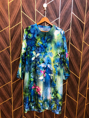 Women Chiffon Cord Set baggy  | Shirt Chest 20 | Shirt Length 40 | Skirt Waist 30  | Skirt Length 39