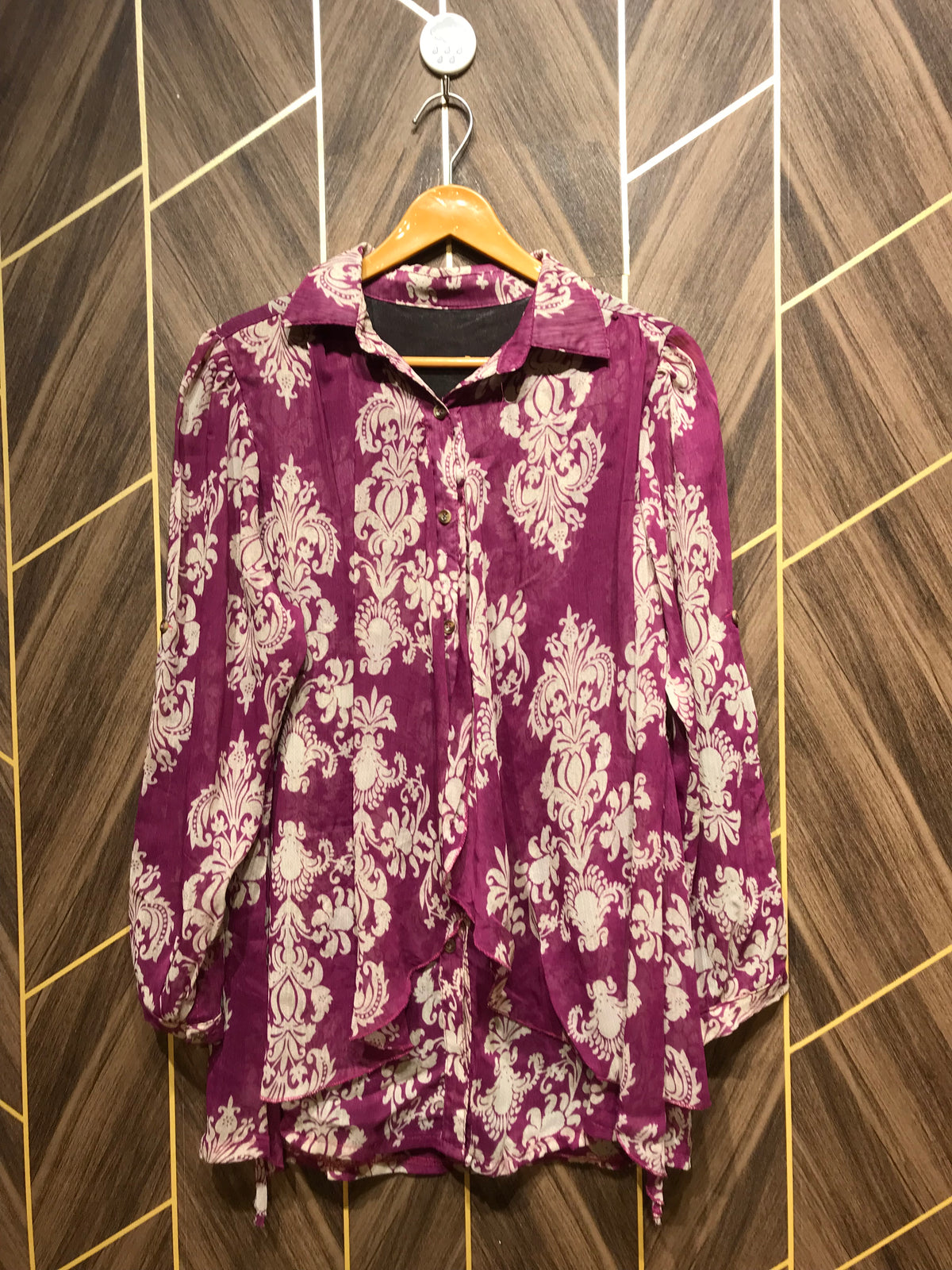 Western Top Medium Chest 19 Length 28 Chiffon