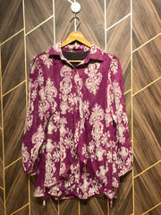 Western Top Medium Chest 19 Length 28 Chiffon