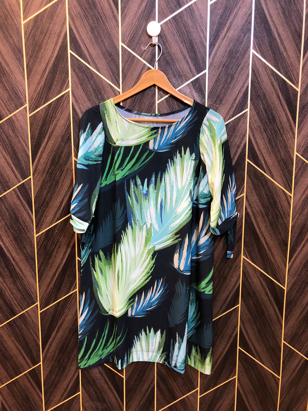 Women Long Shirt Chiffon Large | Chest 20 | Length 35