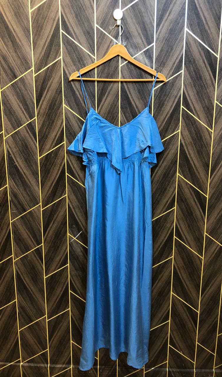 Western Long Maxi Silk Medium | Size | Chest 19 | Length 59