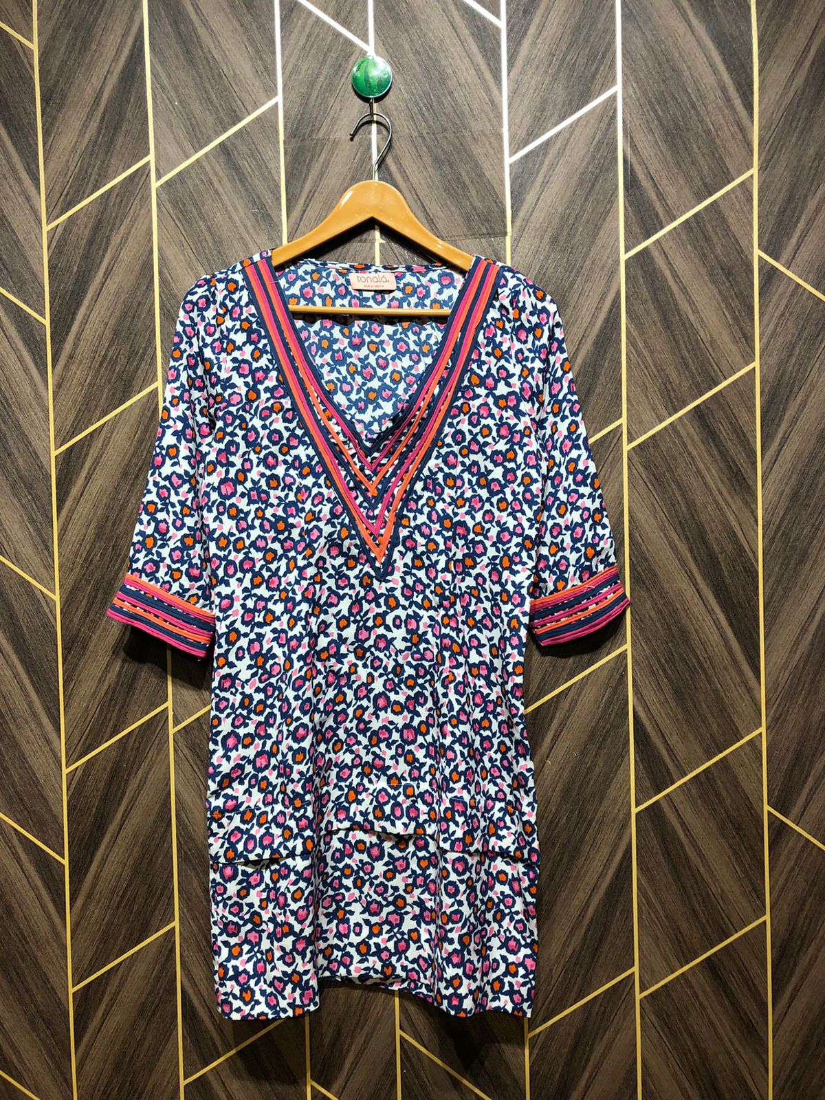 Women Long Shirt Chiffon X Small | Chest 17 | Length 33