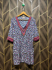 Women Long Shirt Chiffon X Small | Chest 17 | Length 33
