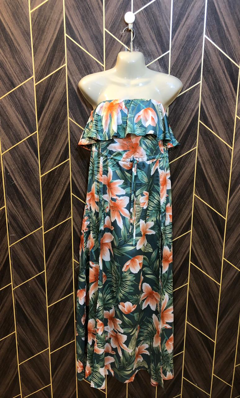 Western tube dress Silk Small | Size | Chest 18 | Length 50