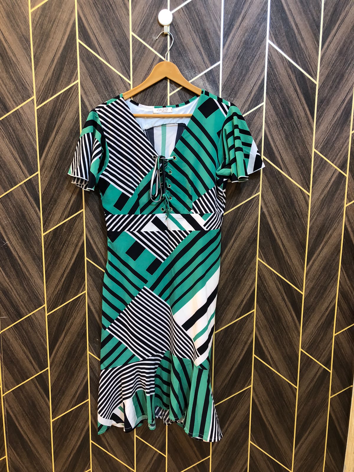 Mini Dress Chiffon Medium Size Chest 19 Length 40