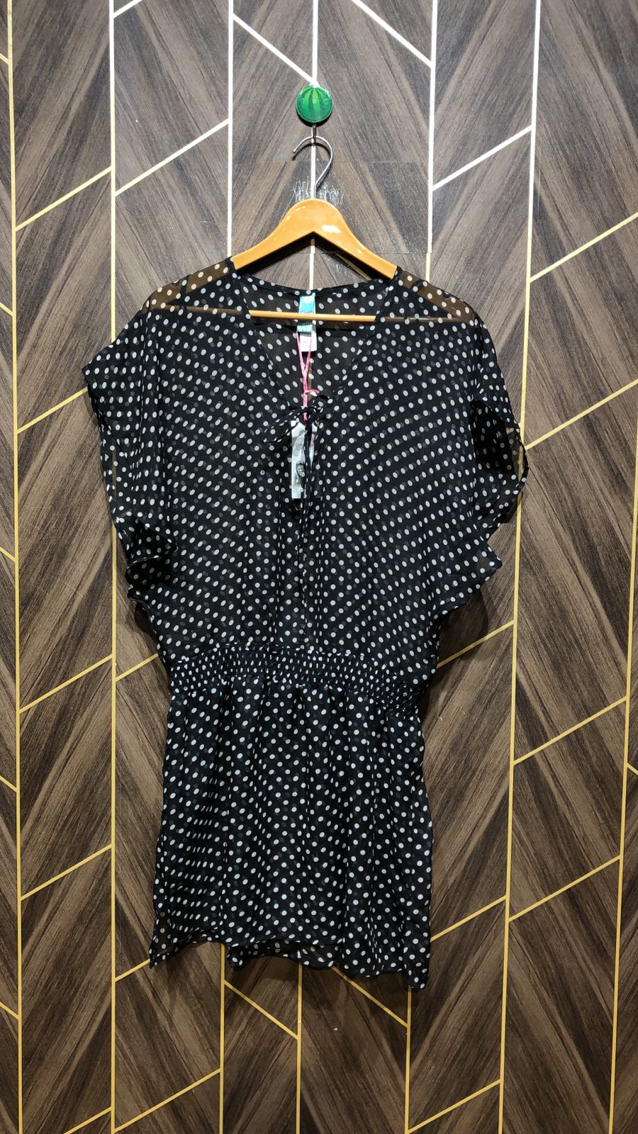 Women Long Shirt   see through  Chiffon Medium | Chest 19 | Length 35