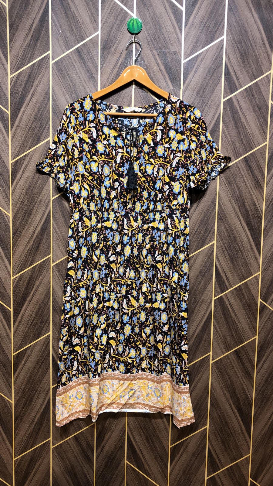 Mini Dress Linen Small Size Chest 18  Length 41