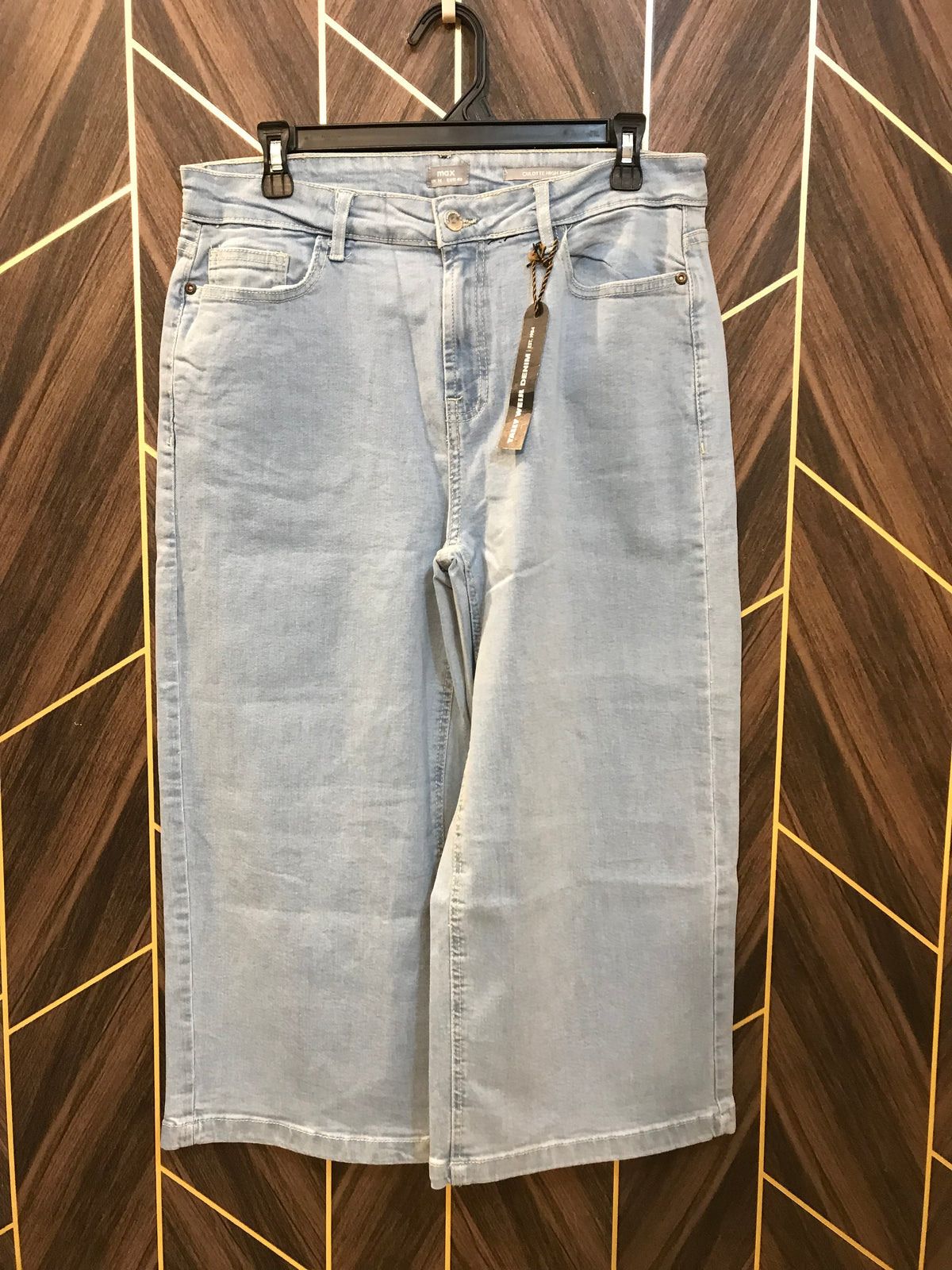 36 High Waist Wide Leg Capri