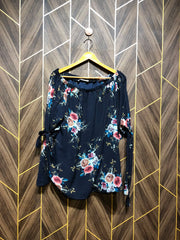 Western Top Chiffon – Large Size (Chest: 20, Length: 28   off shoulder )