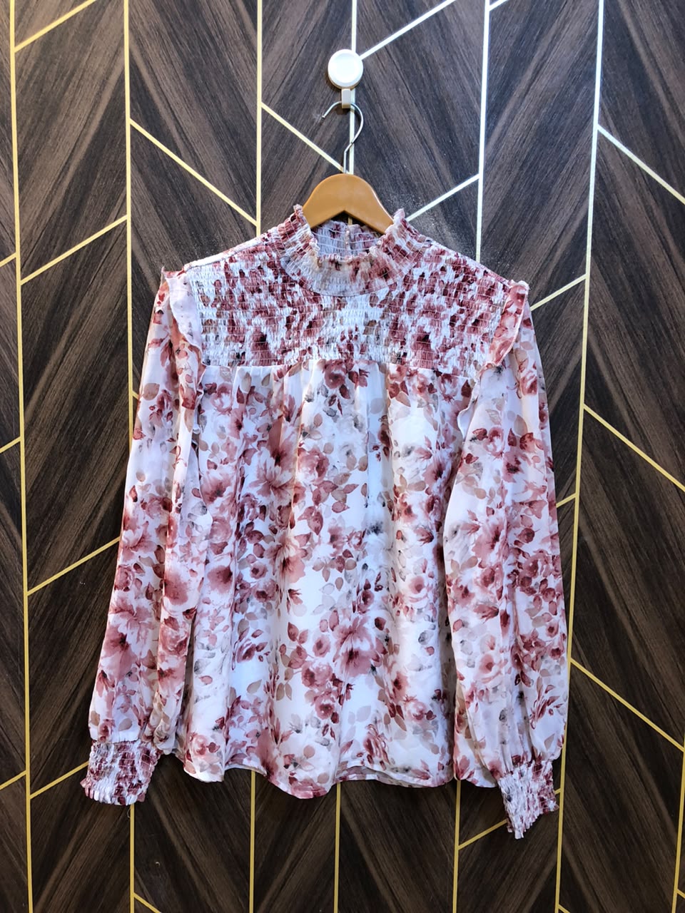 Western Top Chiffon – Large Size (Chest: 20, Length: 25  )