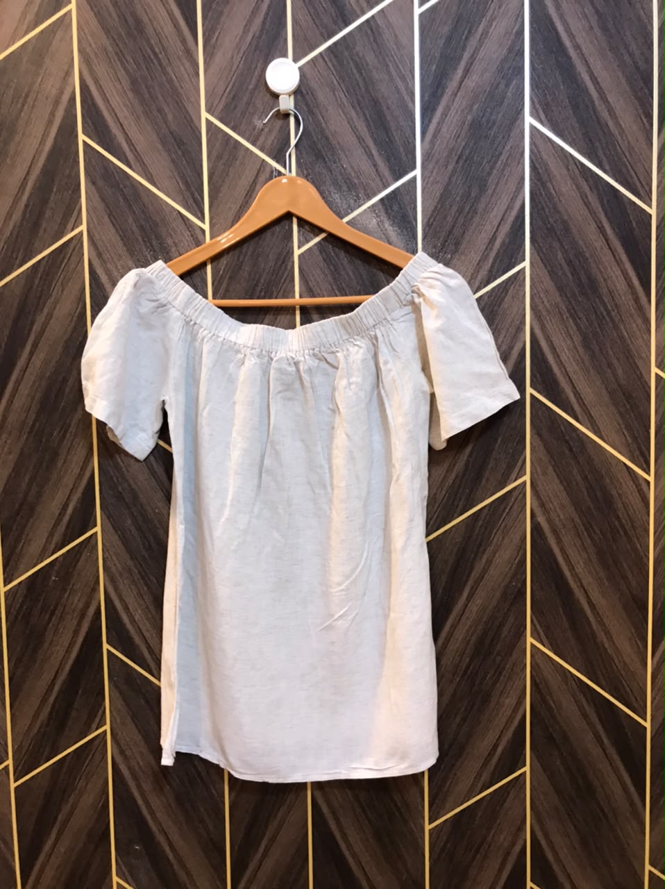 Trendy Linen CropTop Size Small TO Medium off shoulder
