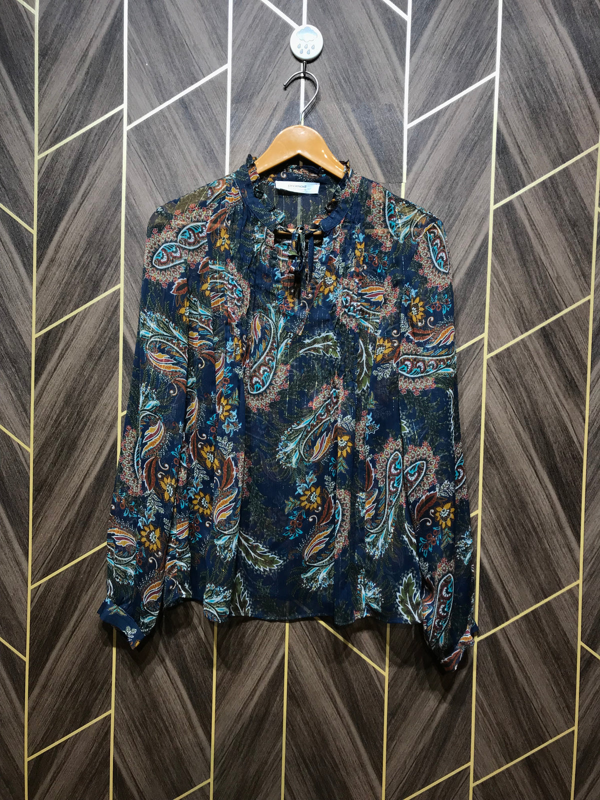 Western Top Small Chest 18 Length 25 Chiffon See through R-2