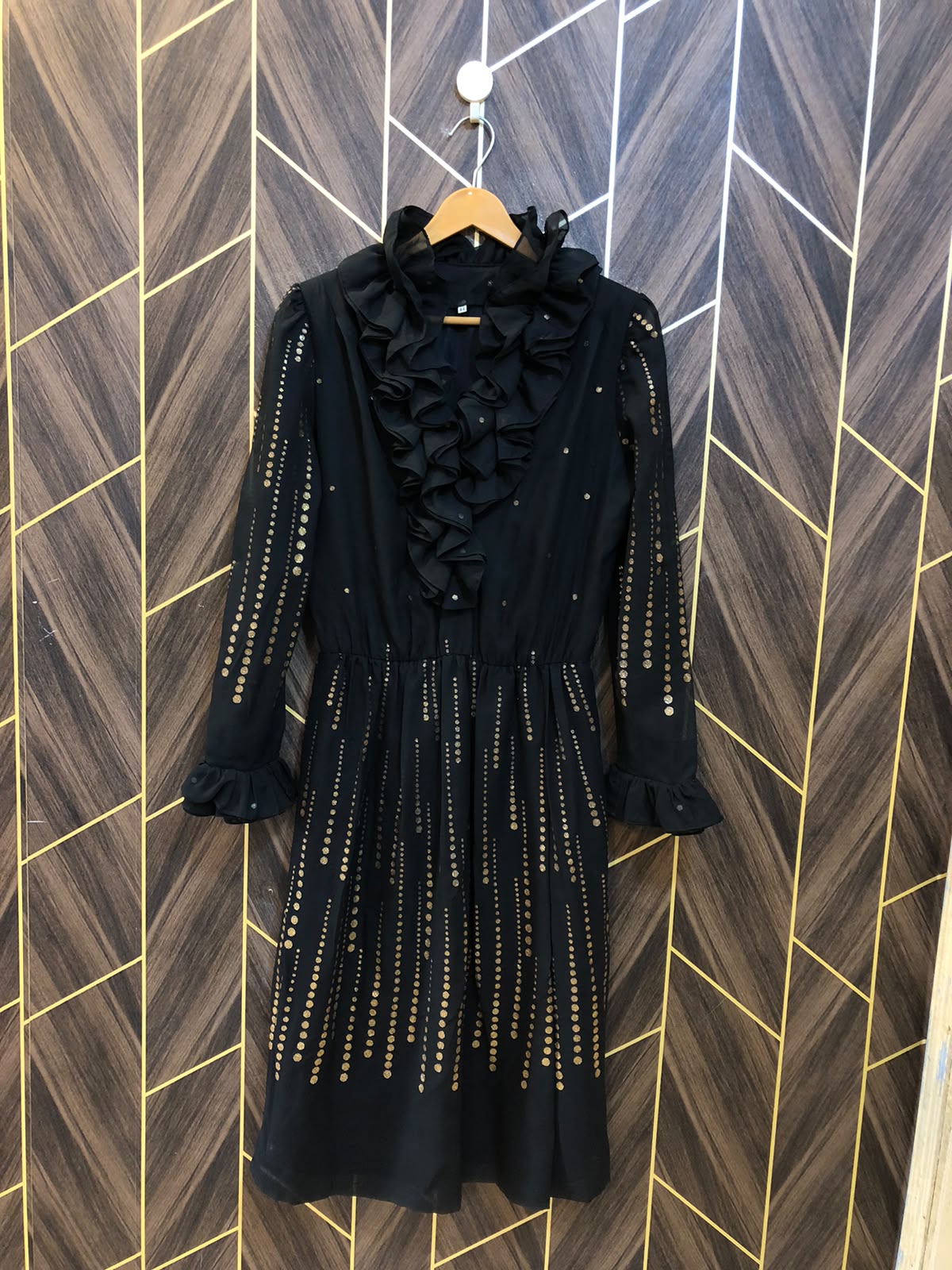 Women Long Shirt Chiffon Large | Chest 20 | Length 44