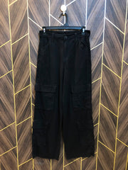 Women High Waist Wide Leg Cargo Jeans X Small | Waist 26 | Length 39
