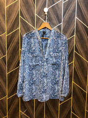 Western Top Chiffon (See Through) – Small Size (Chest: 18, Length: 27)