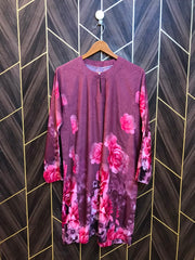 Women Silk Cord Set baggy  | Shirt Chest 19 | Shirt Length 37  | Skirt Waist 28  | Skirt Length 38