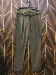 28 High Waist Belt Pent Ankle Length