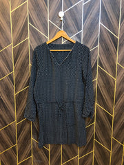 Women Long Shirt Linen Medium | Chest 19 | Length 34