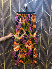 Women Silk Cord Set | Shirt Chest 18 | Shirt Length 38   | Skirt Waist 28 | Skirt Length 36
