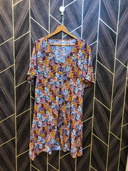 Mini Dress Linen Large Size Chest 21 Length 39