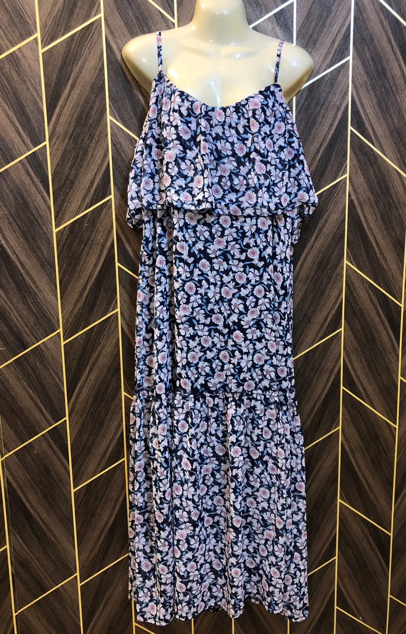 Western Long Maxi Chiffon Medium | Size | Chest 19 | Length 54