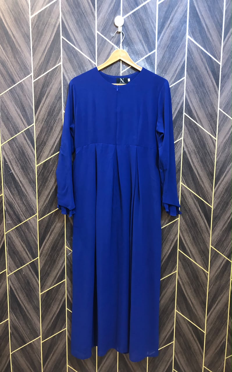 Western Long Maxi Chiffon Medium | Size | Chest 19 | Length 52