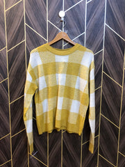 Women Crop Sweater Large | Size | Chest 20 | Length 24
