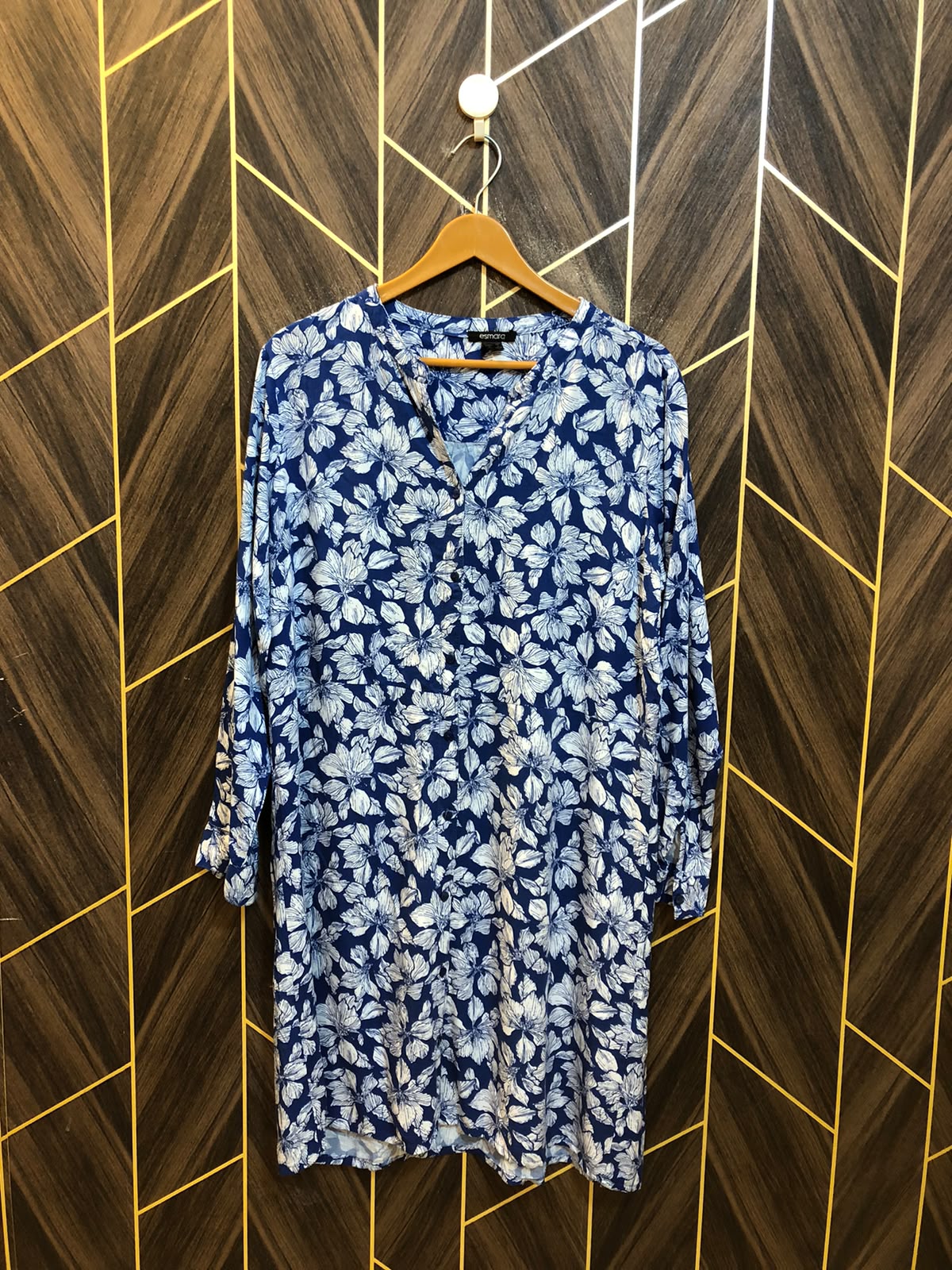 Women Long Shirt Linen 1XL  | Chest 23 | Length 38