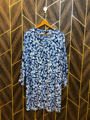 Women Long Shirt Linen 1XL  | Chest 23 | Length 38