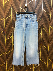 Women High Waist Wide Leg Jeans Small | Waist 28 | Length 37