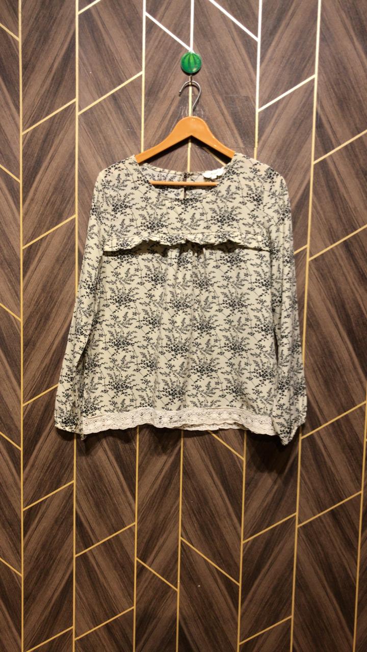 Western Top Chiffon – Small Size (Chest: 18, Length: 25 )