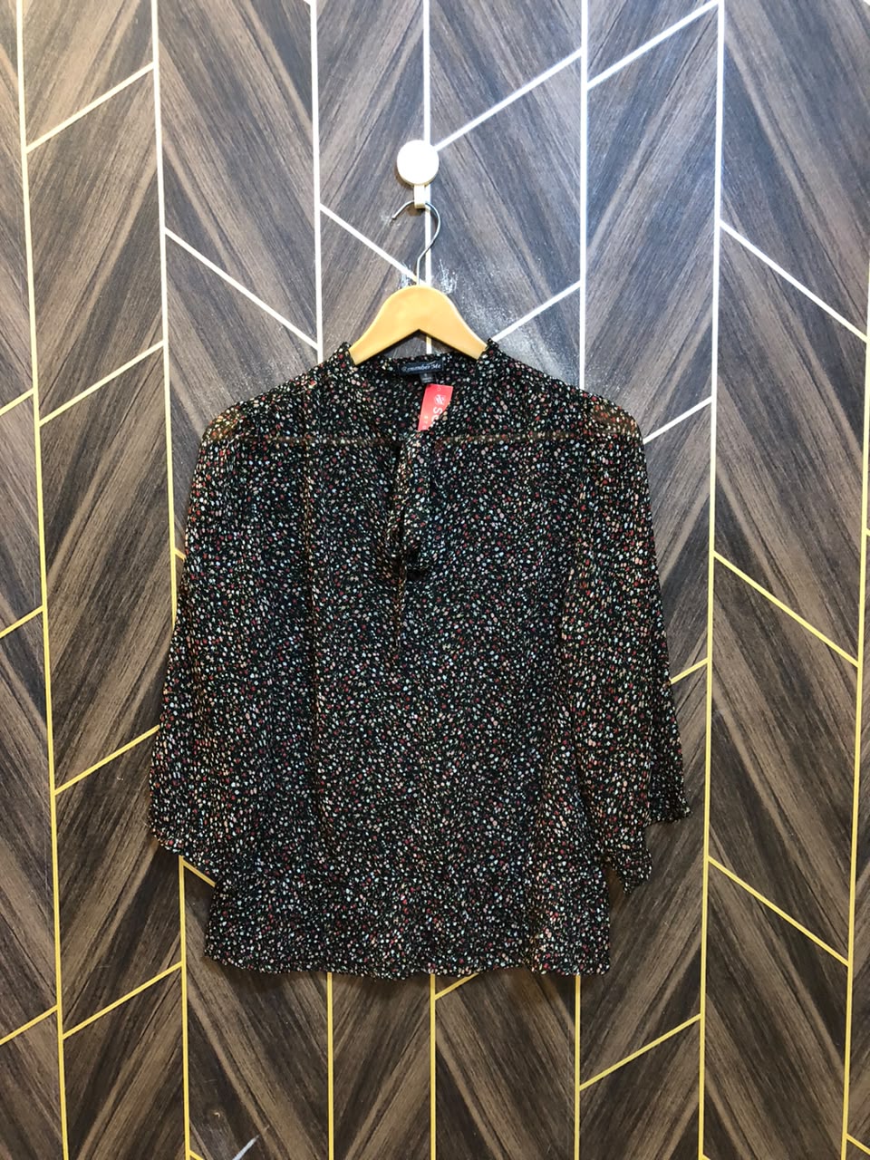 Western Top Chiffon (See Through) – Small Size (Chest: 18, Length: 24 )
