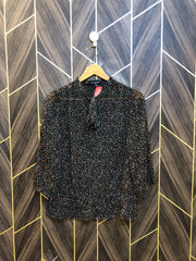 Western Top Chiffon (See Through) – Small Size (Chest: 18, Length: 24 )