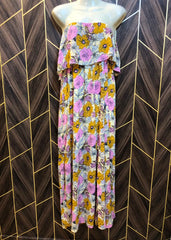Western tube dress Chiffon Medium | Size | Chest 19 | Length 48