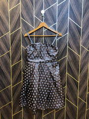 Mini Dress Silk Small Size Chest 18 Length 35